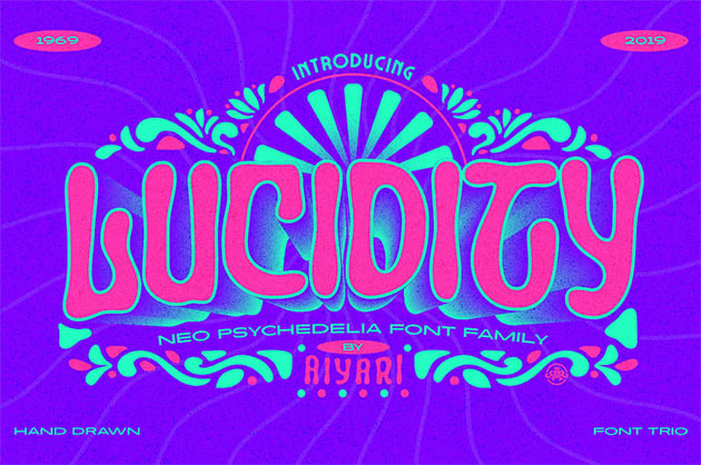 Efecto de fuente retro y psicodélica sin necesidad de tutorial de Photoshop