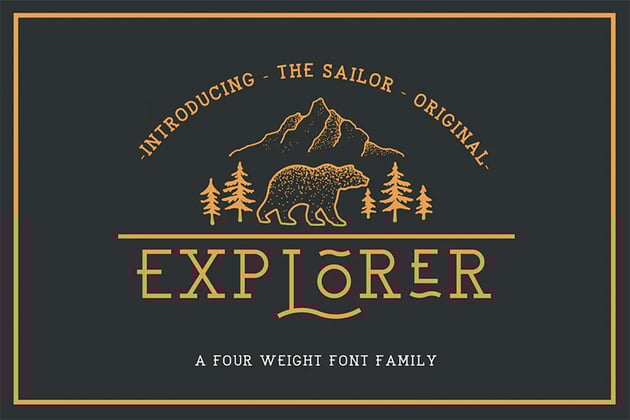 explorer nautical font