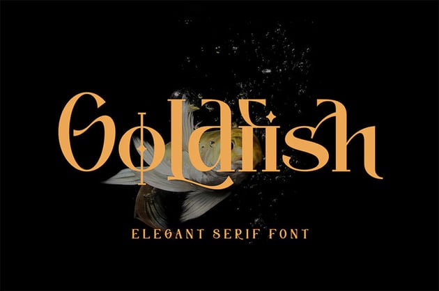 goldfish nautical font
