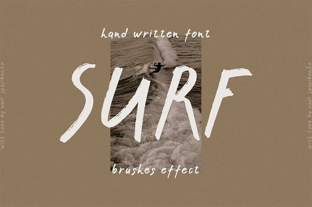 surf nautical font