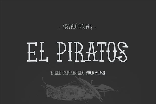 piratos nautical font