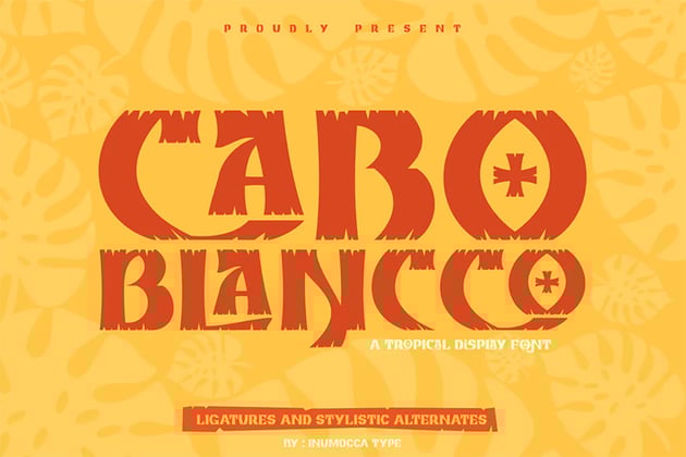 cabo blanco nautical font
