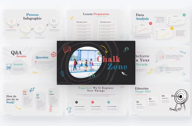 ppt chalkboard backgrounds