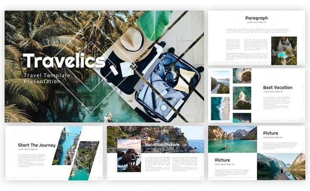 travelics travel slide template
