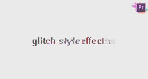 glitch style effects