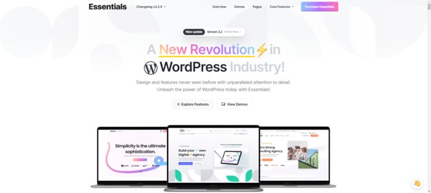 Essentials is a high-quality WordPress theme