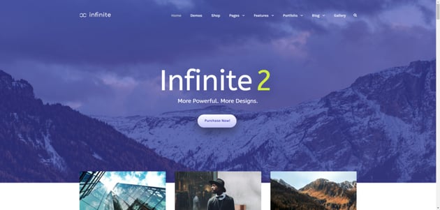 Infinite is a premium WordPress theme