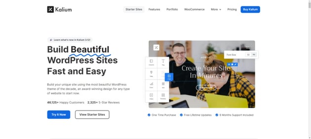 Kalium is an elegantly designed WordPress theme