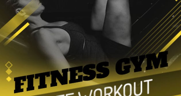 Elite Workout Gym Flyer Design Templates