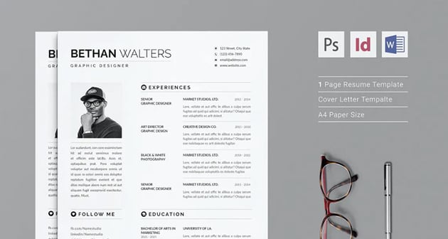 Resume - Template CV for Photoshop