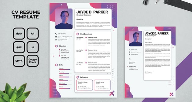 Resume - PSD Resume Template