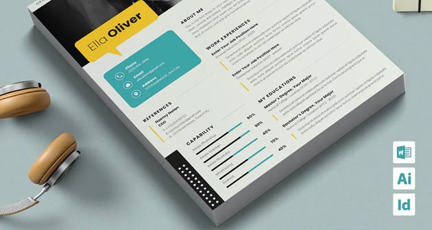 Resume Template for Photoshop