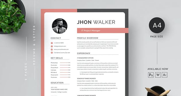 Resume - Template CV PSD
