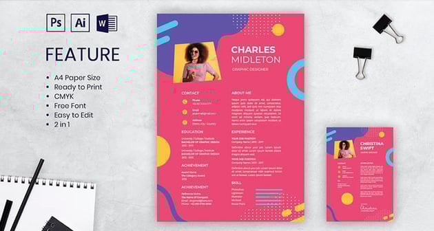 Colorful CV Resume