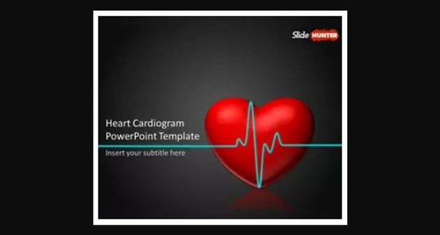 Heart Cardiogram Animated PowerPoint Template