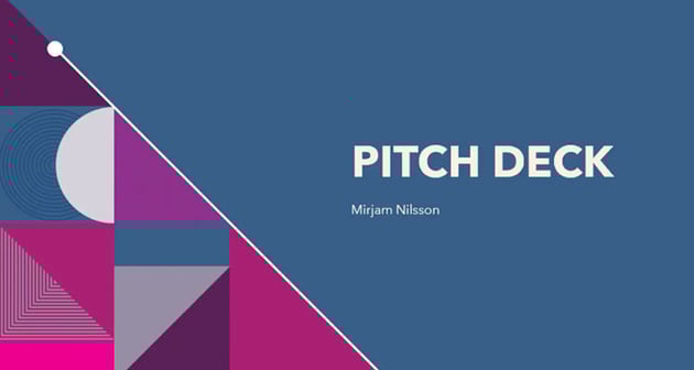 Colorful abstract pitch deck