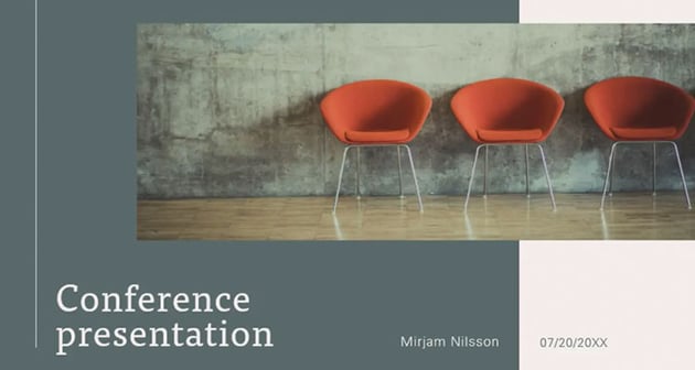 Modern conference presentation