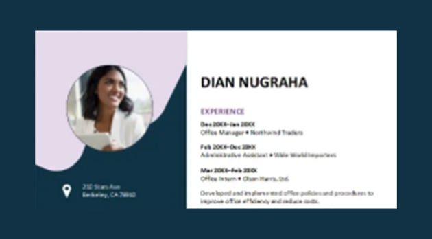 playful business resume