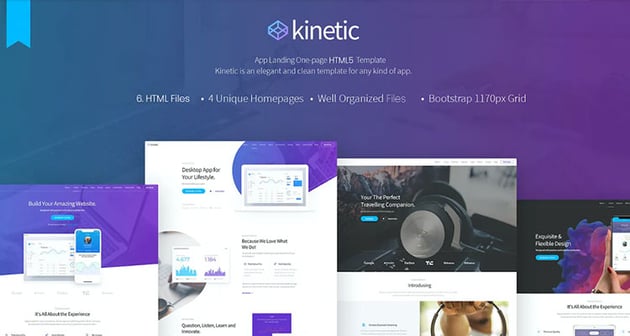 Kinetic App Landing Page