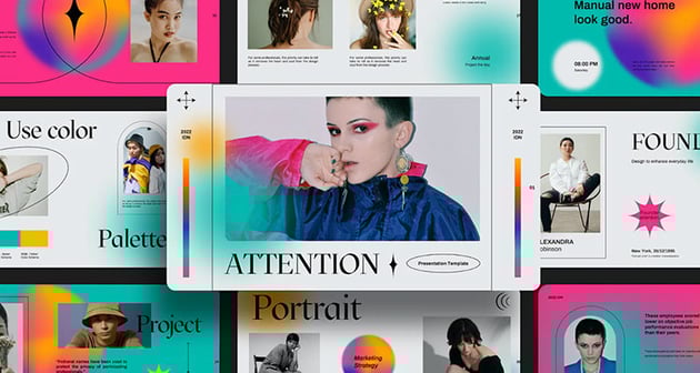 Attention Brand Gradient Powerpoint