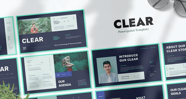 Clear Business Presentation Powerpoint Template