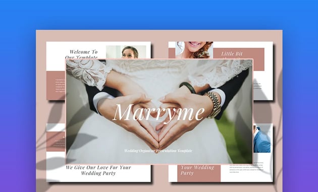 Marryme Wedding Organizer PowerPoint Template