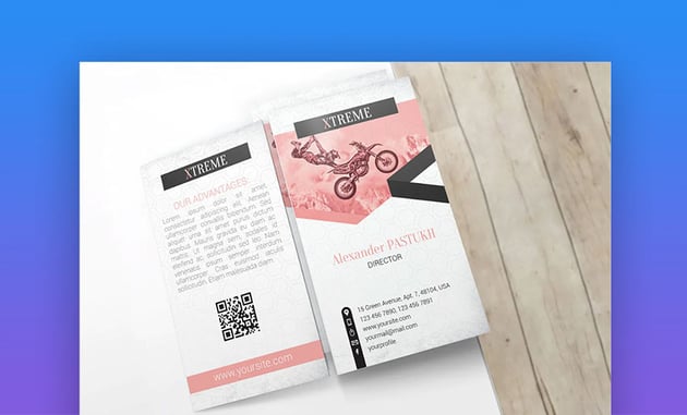 Cover Profession Business Card Mockup