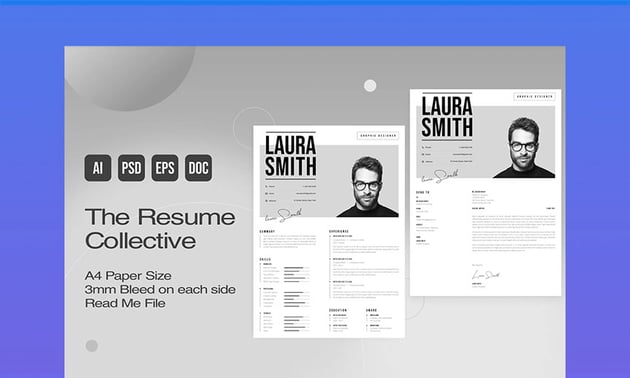 Clean CV template word