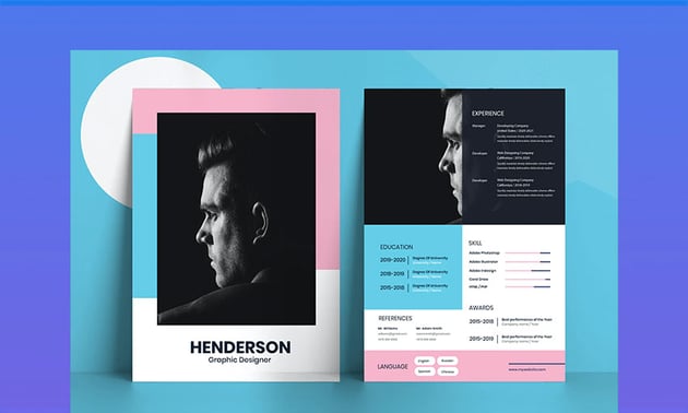 Minimalist resume template