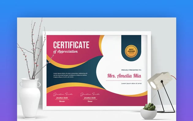 Modern Award Certificate Template