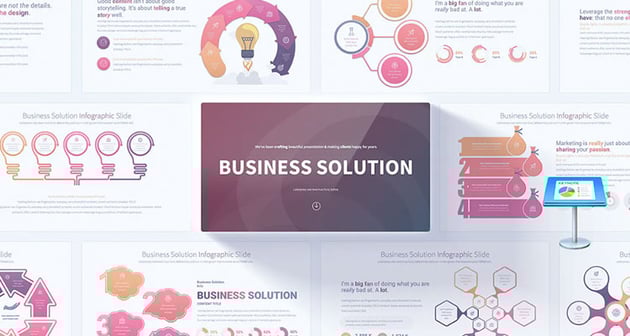 Business Solution Keynote Infographics Slides