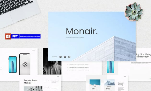 Monair Minimalist Presentation Template