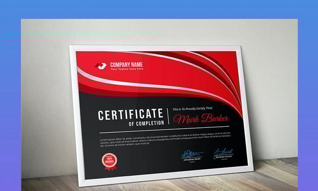 Modern Certificate of Excellence