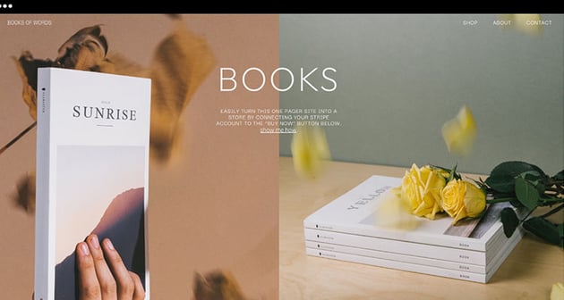 Book-Sale One Page Shop Kit