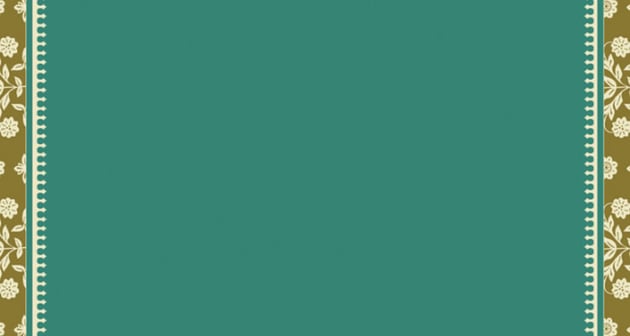 Floral Ornament Frame Powerpoint Templates