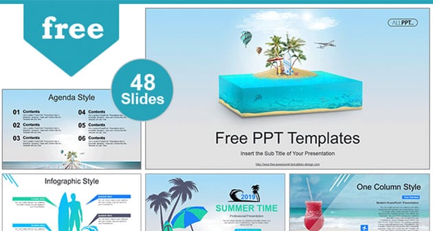 Travel and Vacation PowerPoint Templates