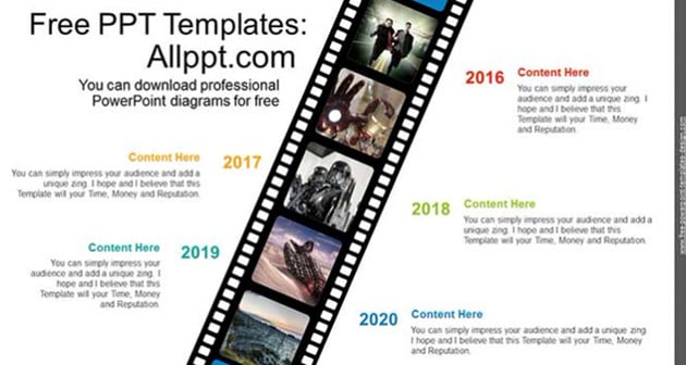 Film Photo PowerPoint Diagram