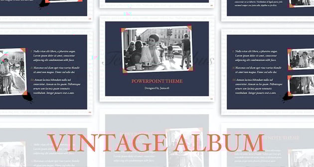 Vintage Album PowerPoint Template