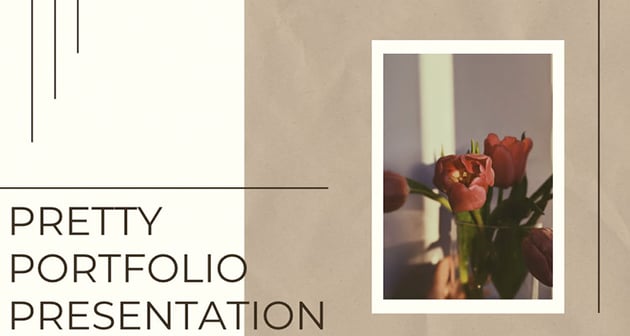Pretty Portfolio Free PPT Template & Google Slides Theme