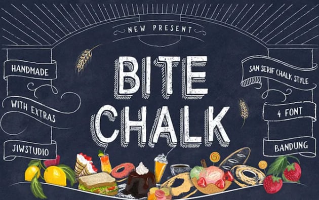 BiteChalk Typeface + extras