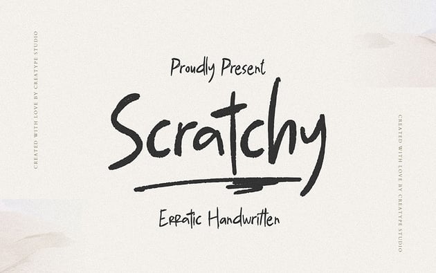 Scratchy Free Font