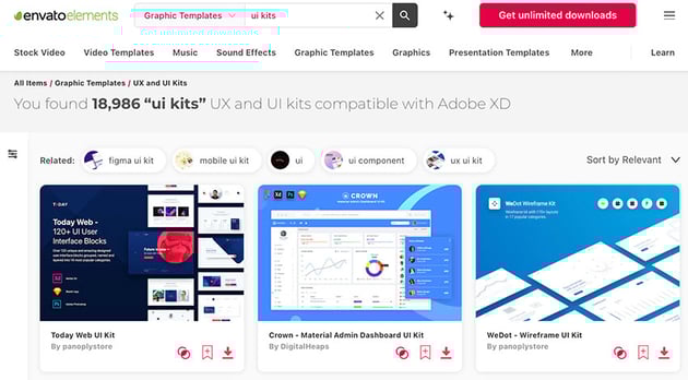 adobe xd templates