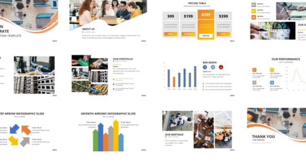 Free Modern Corporate PowerPoint Template