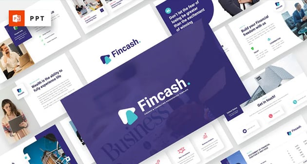 FINCASH Finance Consulting Powerpoint Template