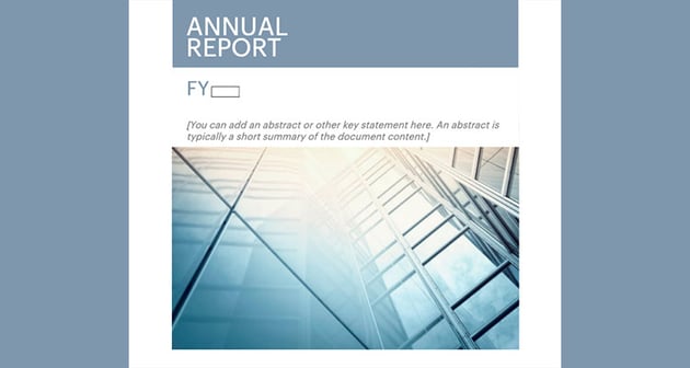 Annual Report Template