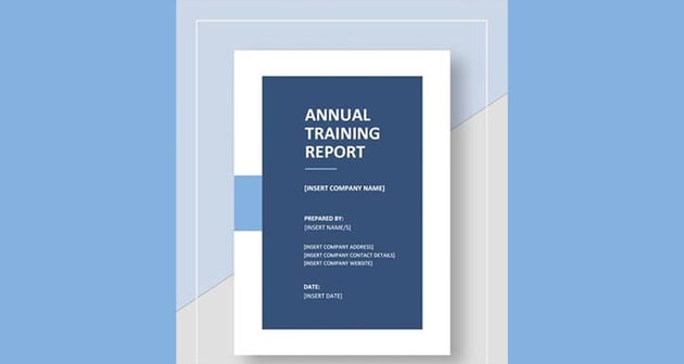Training Annual Report Template
