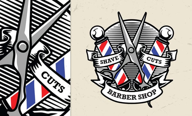 Barber Shop Vintage Logo