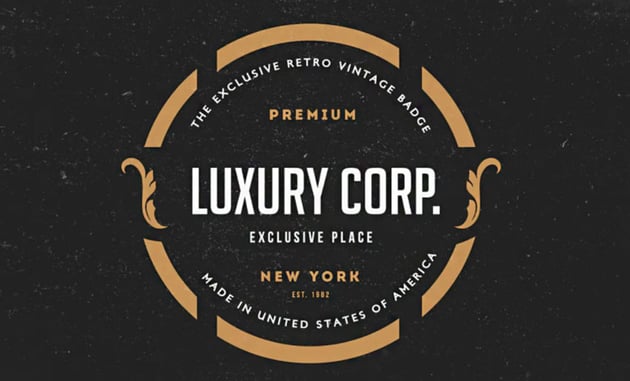 12 Vintage Logos & Badges