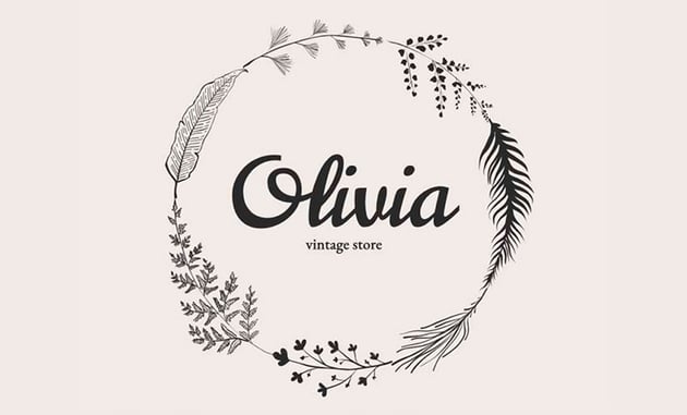 Vintage Circle logos