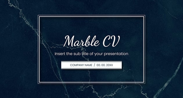 Marble Free Job Intreview Presentation Samples